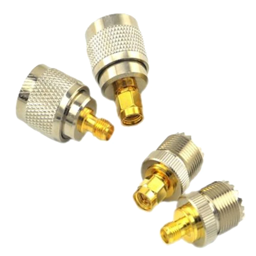 4 шт UHF SO-239 SO239 к стандартному коаксиальному адаптеру | Компьютеры и офис