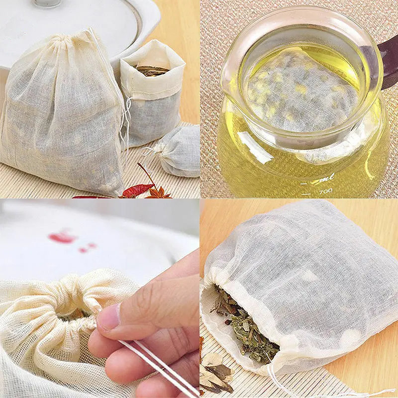 100/50/10Pcs Reusable 6x8cm/8x10/10x15cm/15x20cm/20x25cm/25x30cm/30x40cmcm New Cotton Muslin Drawstring Bags for Soap Herbs Tea 3 100/50/10Pcs Reusable 6x8cm/8x10/10x15cm/15x20cm/20x25cm/25x30cm/30x40cmcm New Cotton Muslin Drawstring Bags for Soap Herbs Tea 3