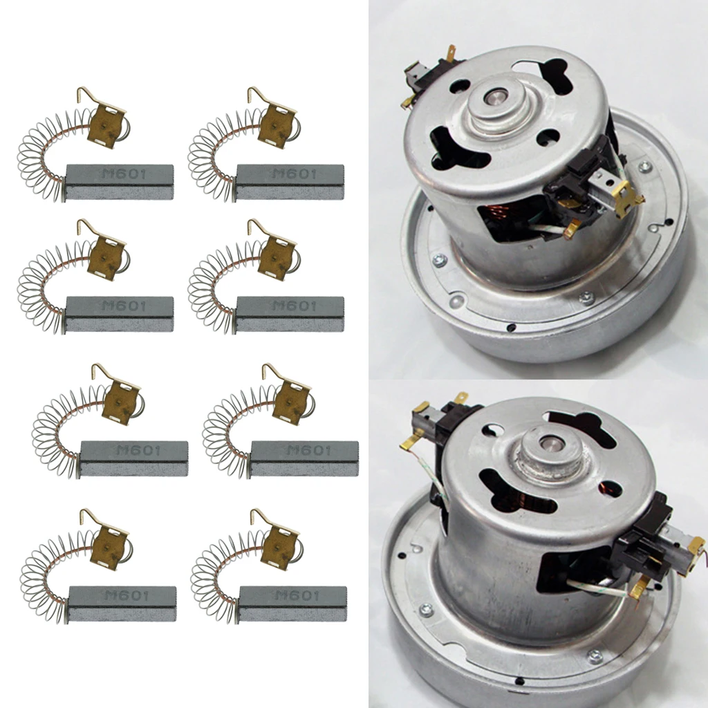 8pcs Repairing Part 32mm X 10mm X 6mm Carbon Brush For Pet Hair Dryer Electric Motor Repairing Part Supplies