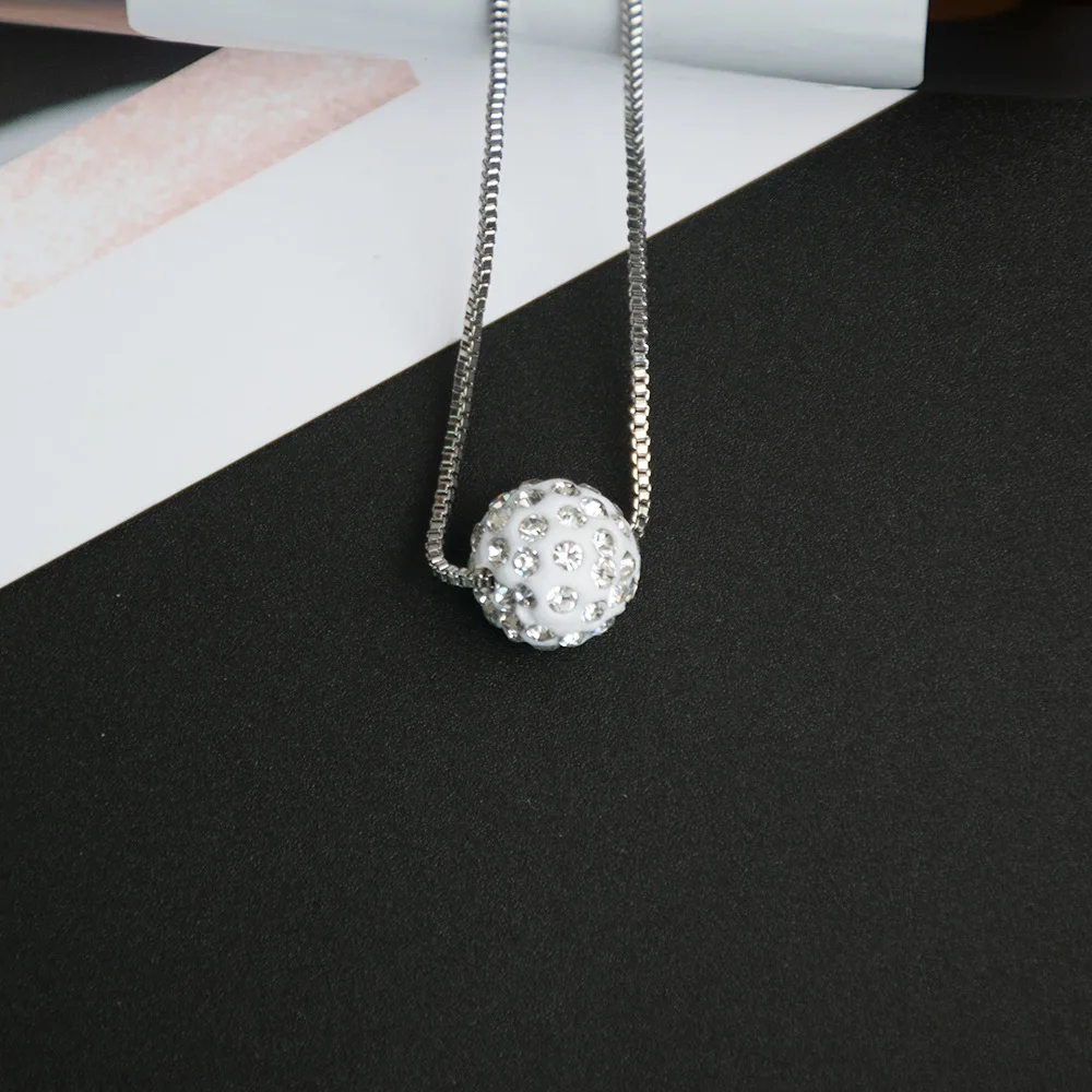 New spherical small geometry round Ball pendant chain Necklace Circle Outline love lucky eternity karma Zircon necklace jewelry | Украшения