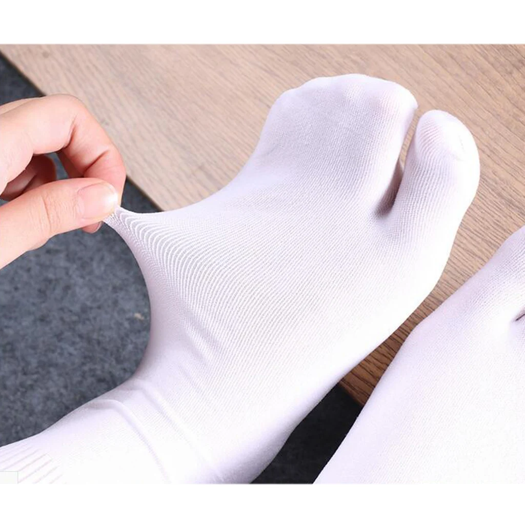 Women Men Split Two Toe Low Socks Flop Tabi Breathable Deodorization