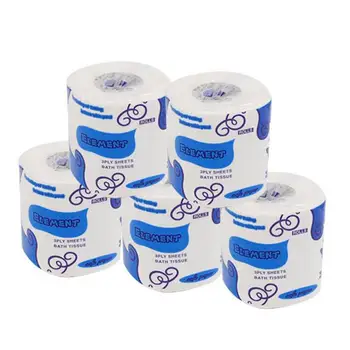 

6 x roll paper Hollow Replacement Roll Paper Print Interesting Toilet Paper Table Kitchen Paper Gift Wrapping Parcel Packing