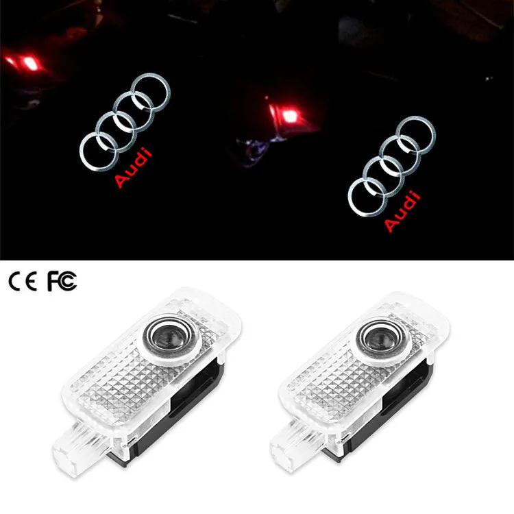 Комплект из 2 предметов для Audi b5 b6 b7 b8 A3 A4 A4L A5 A6 A6L C5 C6 RS4 RS5 Q3 Q5 Q7 автомобиль Добро пожаловать светильник двери проекционная Лазерная лампа автомобильные аксессуары
