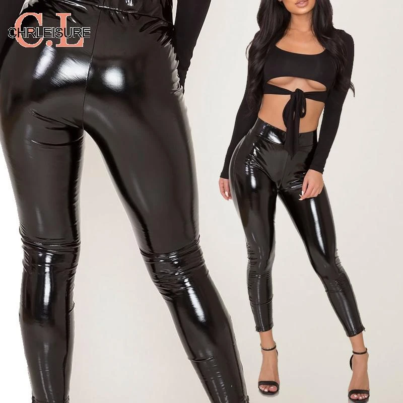 Shiny leggings sex