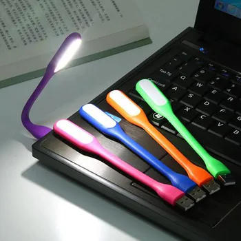 

10 pcs/lot USB LED Light Flexible Foldable LED USB Book Reading Lamp DC 5V Nightlight For Power Bank Computer Notebook Laptop