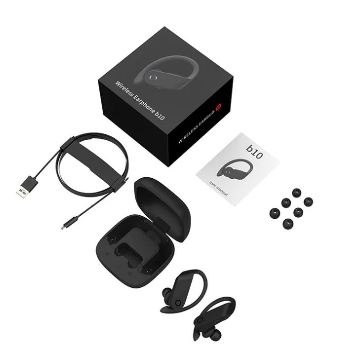 BEESCLOVER B10 TWS беспроводные Bluetooth наушники водонепроницаемые спортивные наушники магнитные наушники Поддержка беспроводной зарядки d40