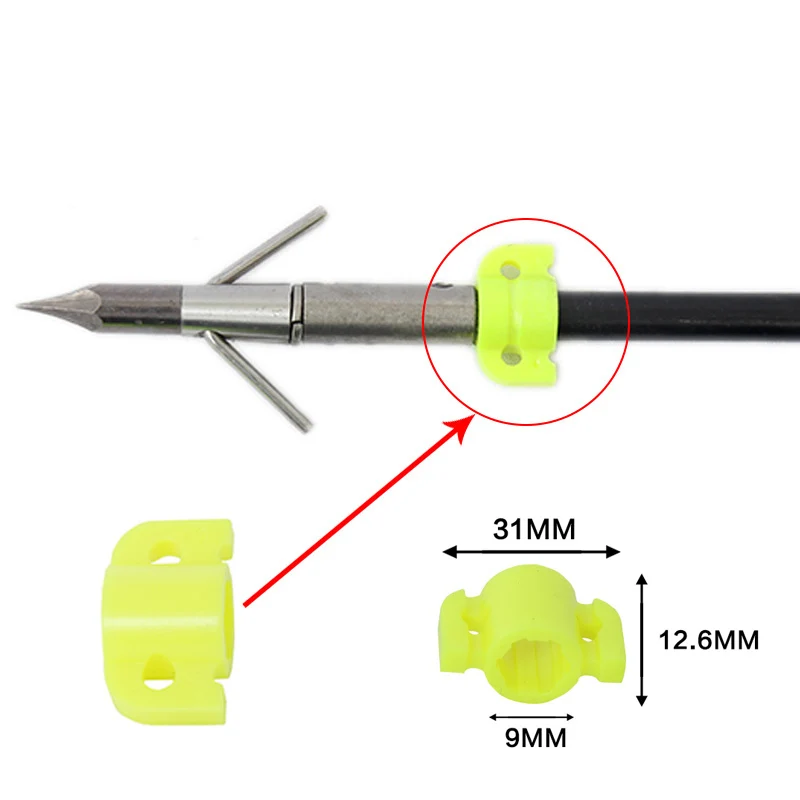 12 шт. задний ползунок для диаметром 8 мм карбоновая стрела Алюминиевая