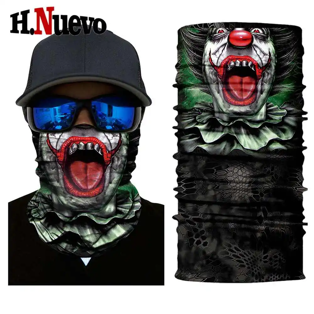 HR040682 Балаклава маска для лица Мотоцикл призрак тактическая Durag Лыжная велосипедная тушь мотоциклетный шарф маска череп маски бандана мотор - Цвет: HR040682