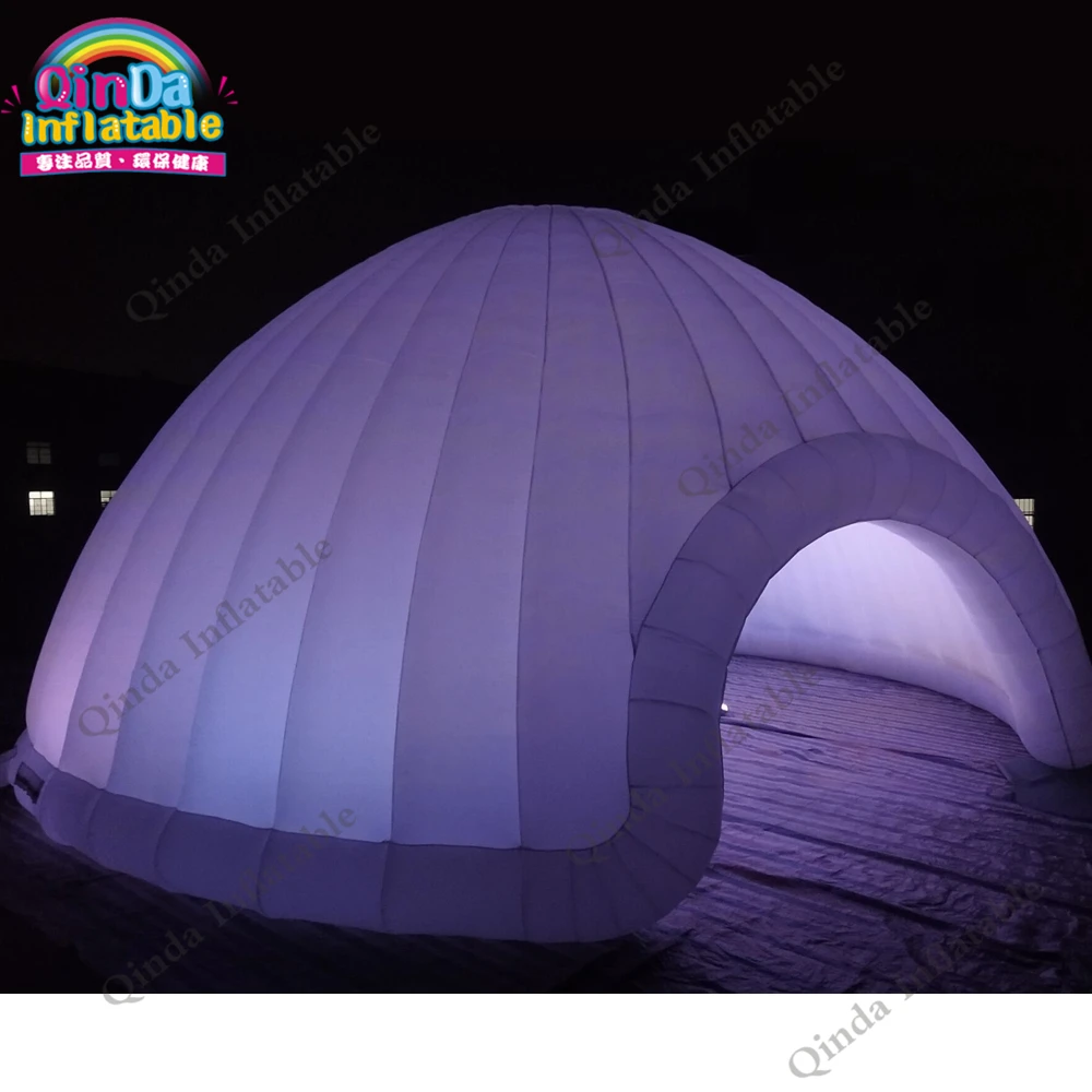  Outdoor 10m inflatable party house led light inflatable dome tent for exhibition