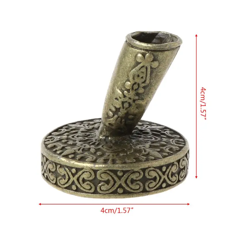 Vintage Metal Round Insertion Pen Holder for Feather Quill Dip Pens School Office Supplies Stationery Student Gift 19QA | Канцтовары для