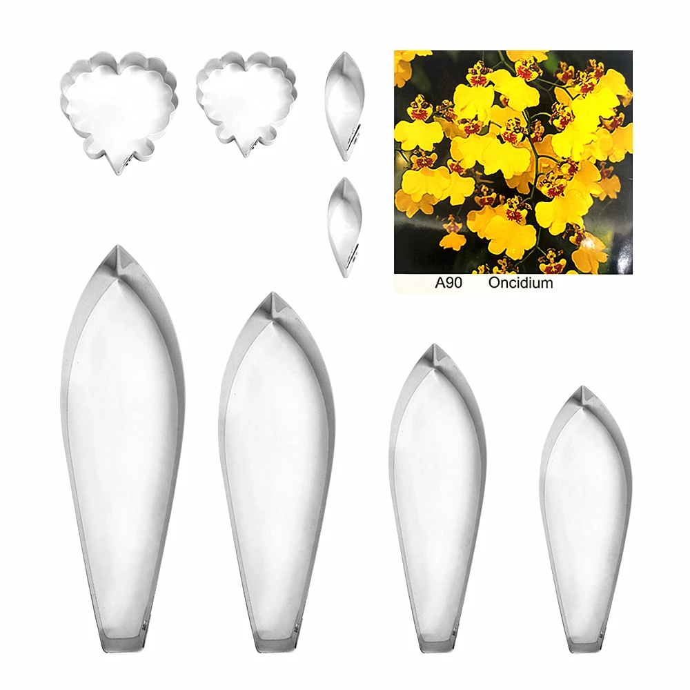 

Oncidium hybridum сахарная помадка ножи для цветов украшения для выпечки торта Полимерная глина холодный фарфор инструменты для мастики