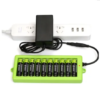

10pcs ZNTER 1.5V AA 1250mAh li-polymer li-po rechargeable lithium li-ion battery with USB cable pack with charger free shipping