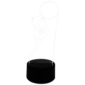 

New 3D LED Night Light Gifts 7 Colors LED Desk Table Remote Press Base USB Lamp Kids Gift