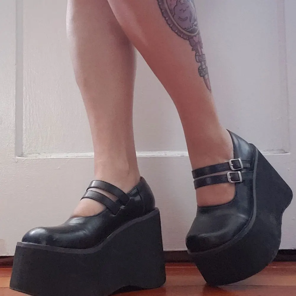 Double Buckle Straps Mary Janes 
