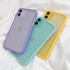 Coque de téléphone pare-chocs mat Simple menthe pour iphone 11 Pro XR X XS Max 12 6S 6 8 7 Plus housse de protection transparente en Silicone souple antichoc ► Photo 3/6