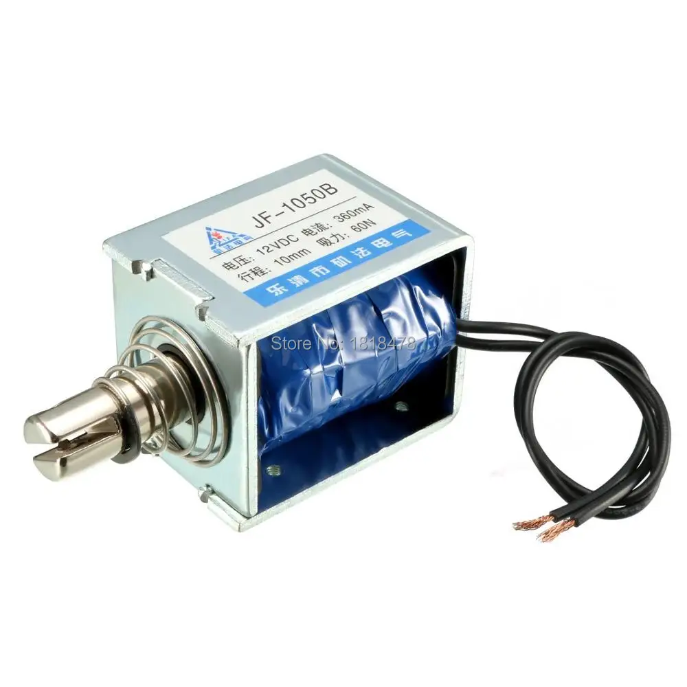 JF1050B DC12V 24V 3A 60N 10 мм ход Pull Push Type открытая рама линейный Электромагнит