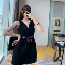 Xing gan qun/детское летнее платье с открытой спиной; Новинка года; стильное платье для взрослых; Новинка года; летнее платье в европейском и американском стиле