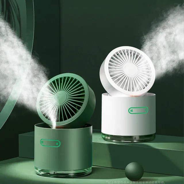 Small Fan Spray Refrigeration Rechargeable Portable Spray Cooling Artifact Humidifier USB Portable Desktop Folding Mini Fans 1