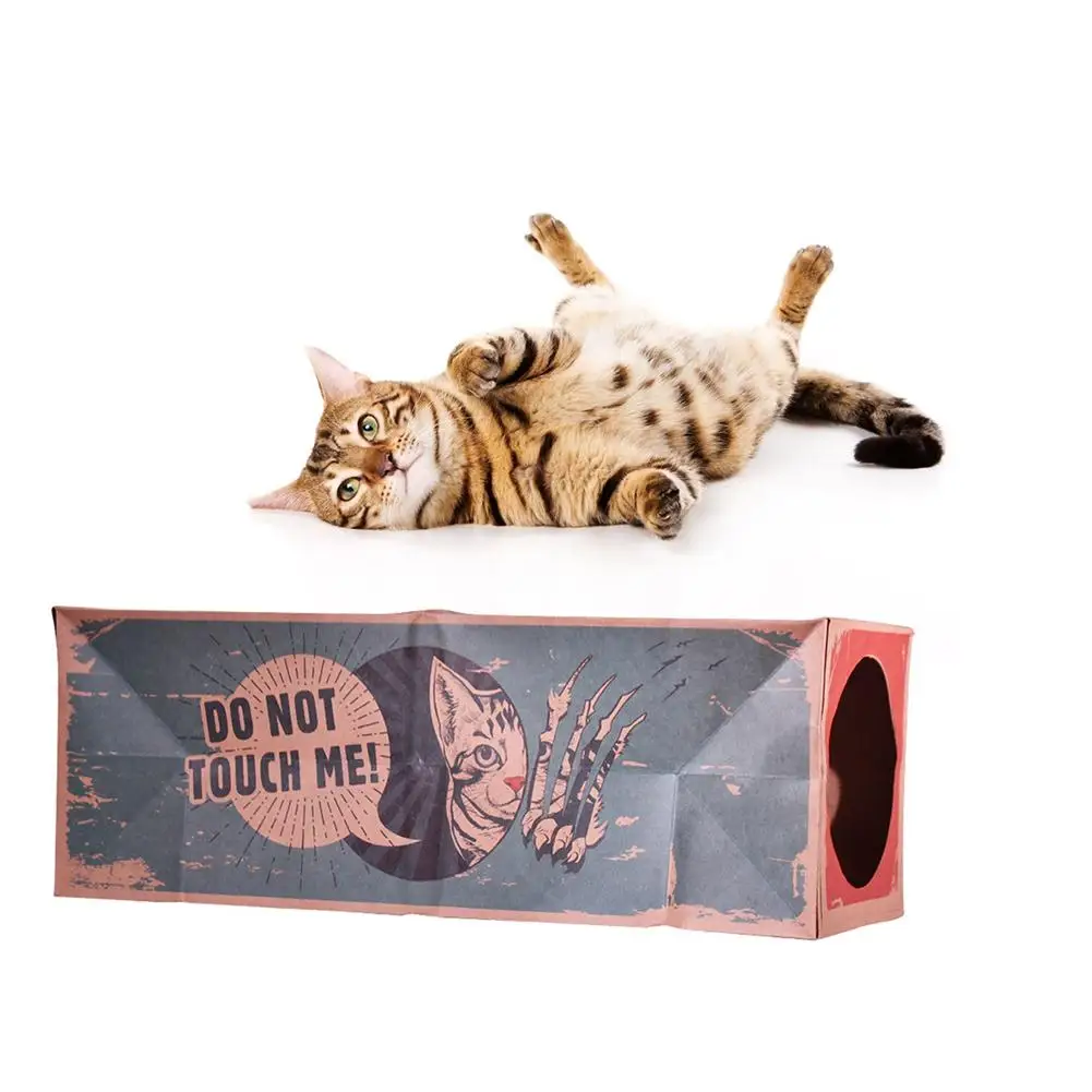 Бумага для кошки мешок туннель Pet игрушечный складной двухканальный туннель бытовой кошка игрушечные домашние питомцы для Гостиная спальни
