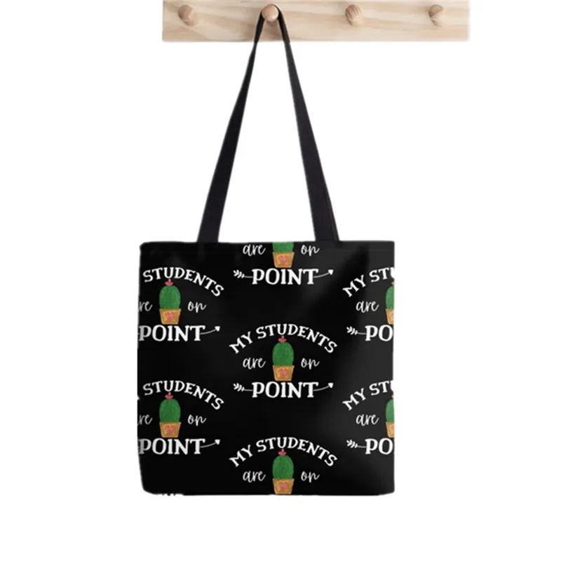 Shopper Science Studies teacher Printed Tote Bag women Harajuku shopper Funny handbag girl Shoulder shopping  Lady Canvas Bag