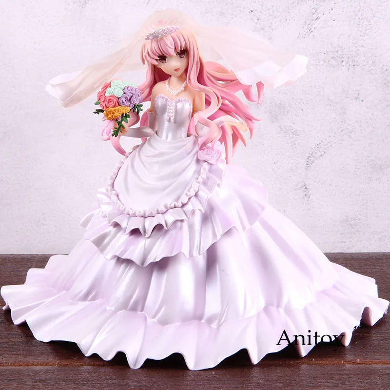 

Anime Zero No Tsukaima 1/7 Scale Figure Louise Finale Wedding Dress Ver. Tsukaima Action Figure Louise PVC Collectible Model Toy