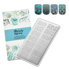 BeautyBigBang XL-01 штамповка для ногтей из нержавеющей стали для ногтей для дизайна ногтей в виде ракушки шаблон фруктового изображения пластины для штамповки ногтей