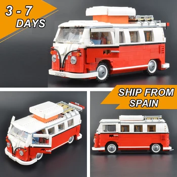 

The Creator 21001 Camper Van Car Model Compatible IegoSet Technic 10220 Building Block Bricks Educational Toys Gift for Children