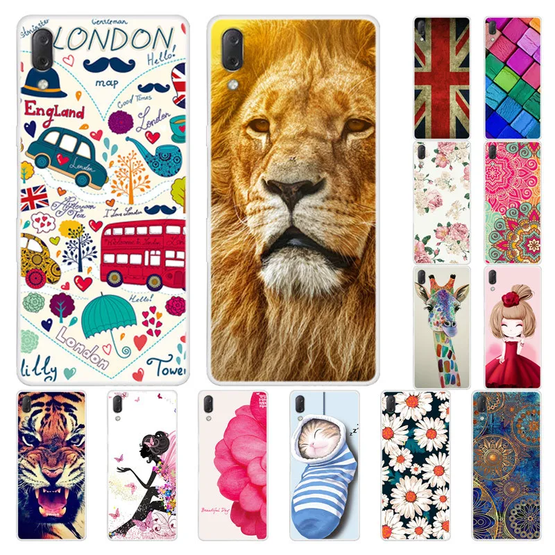 For Sony Xperia L3 Case Ultra Slim Cartoon Animal Tiger Soft Silicone Cover |