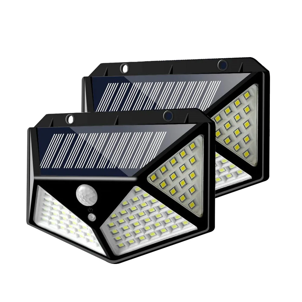 

VONGFONG 100 LED Powered Sunlight Waterproof Solar Light Outdoor Solar Lamp PIR Motion Sensor Street Light for Garden Decoration