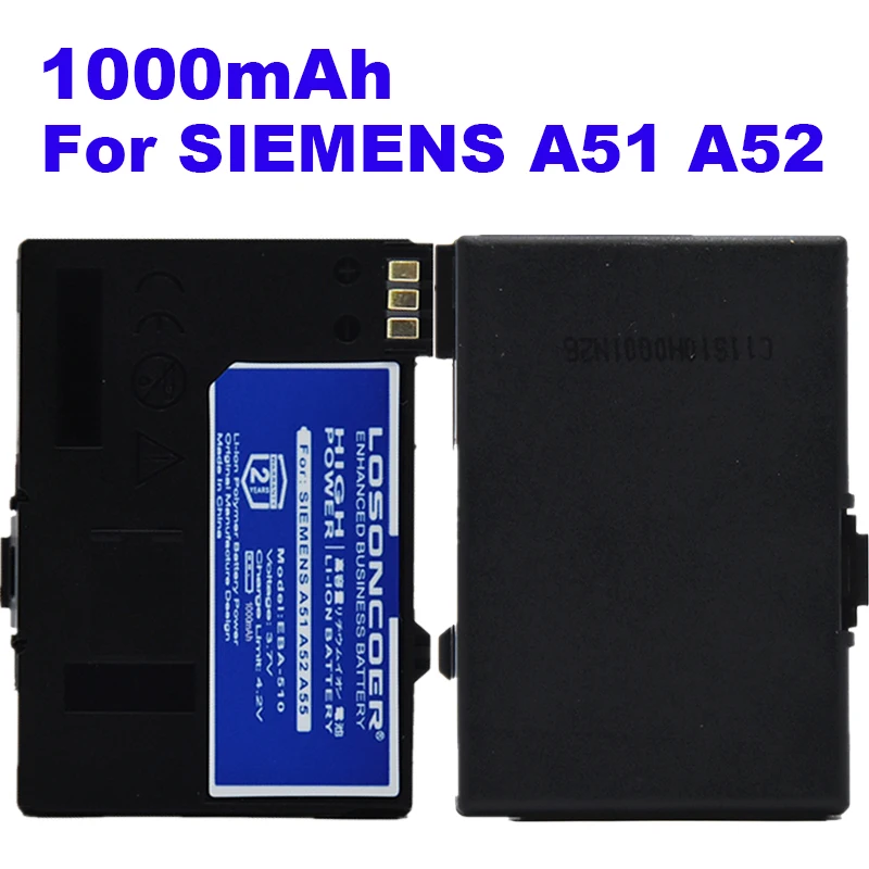 Аккумулятор для Siemens A51 A52 A55 A56 A57 A60 A62 A65 A75 C55 C56 C60 CT56 M55 M56 M60 MC60 C61 C70 C71 a70