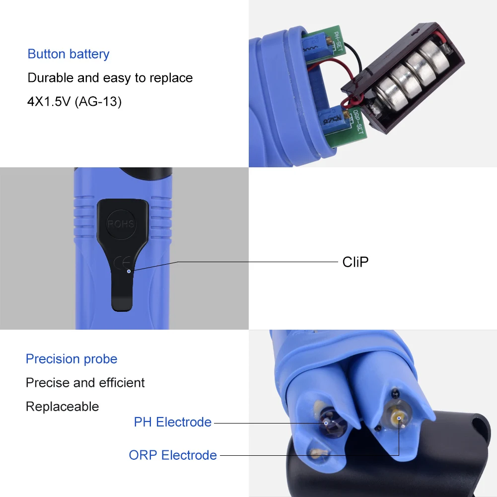 Yieryi портативный 3 в 1 метр ATC тестер окисления снижение PH-099 водонепроницаемый Ph ORP температура 0-14,00/1999mV/-50~ 70C