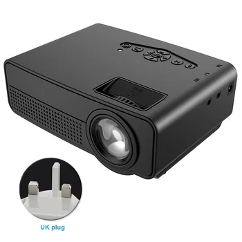 

TV With Remote Control Home Theater Media Player Mini Projector Video Audio Entertainment Portable For Smartphone 1080P