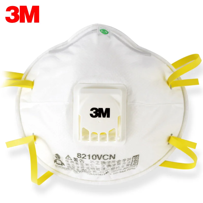 

1pcs/pack 3M 8210V N95 Masks Coolflow Valve Particles Respirator Mask PM2.5 Dust Mask Respiratory Protection LT047