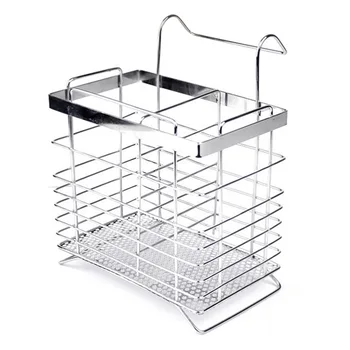 

Stainless Hanging Drain Rack Holder Reinforced Kitchen Cutlery Storage Tool