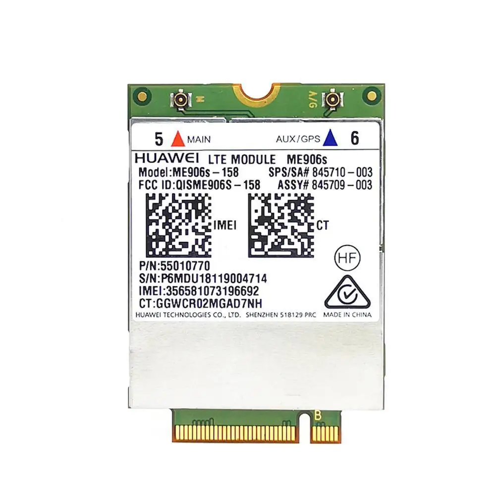 

HP lt4132 HUAWEI ME906S-158 4G LTE/HPSA+ Mobile Broadband Module 845710-001 WWAN A3K0