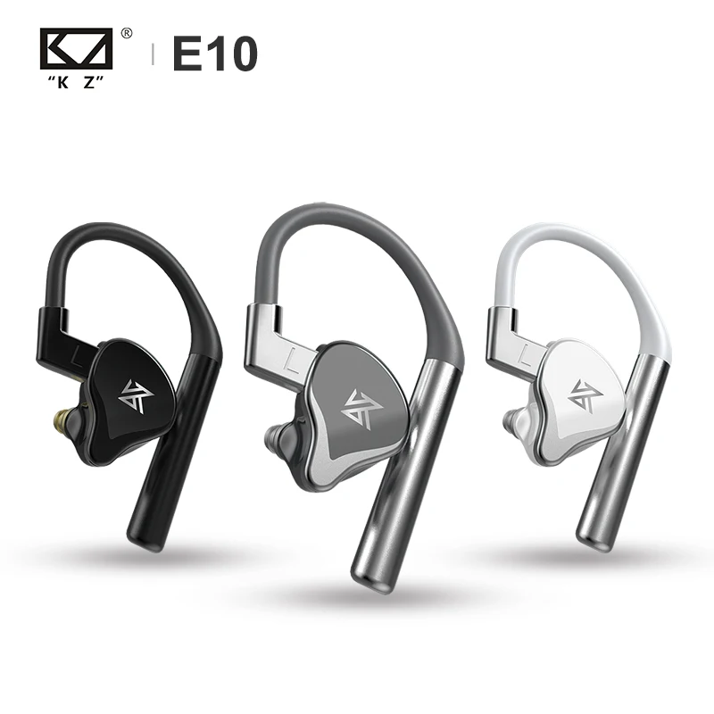 KZ E10 TWS настоящий беспроводной Гибридный Драйвер 1DD+ 4BA Bluetooth наушники бас спортивный наушник Apt-X встроенный двойной микрофон гарнитура