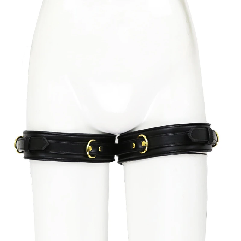 Adjustable PU Leather Erotic Thigh Cuffs Restraints Bondage Adult Sex Toys Leg Cuffs Restraints Sex Bondage SM Toys sex toys,erotic sex toy,sex party toys,sex bondage toys