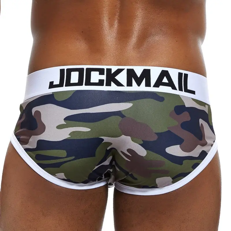 Камуфляжные мужские брифы бикини JOCKMAIL трусы из полиэстера дышащее нижнее белье