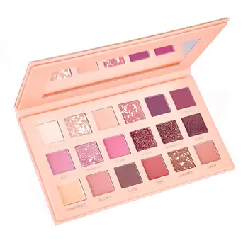 

Beauty Eyeshadow Palette 18 Matte Shimmer Colors Long Lasting Perfect Mix Makeup Palette Powder Pink Shades Eye shadow Set