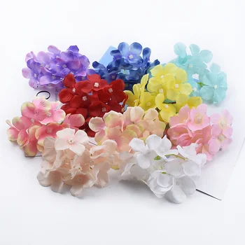 

2/5/10 Pieces Silk Hydrangea wedding flower wall new Year Christmas home decorations diy garland gifts box artificial flowers
