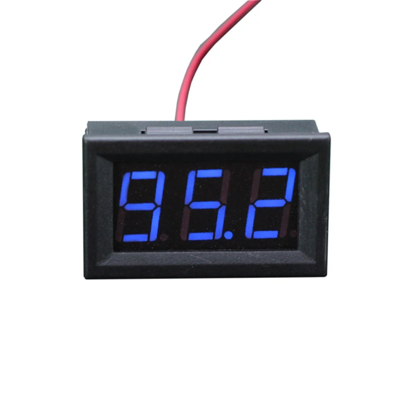 DC 5 V-120 V Мини вольтметр синий светодиодный Панель Напряжение вольтметр 3-цифровой Дисплей