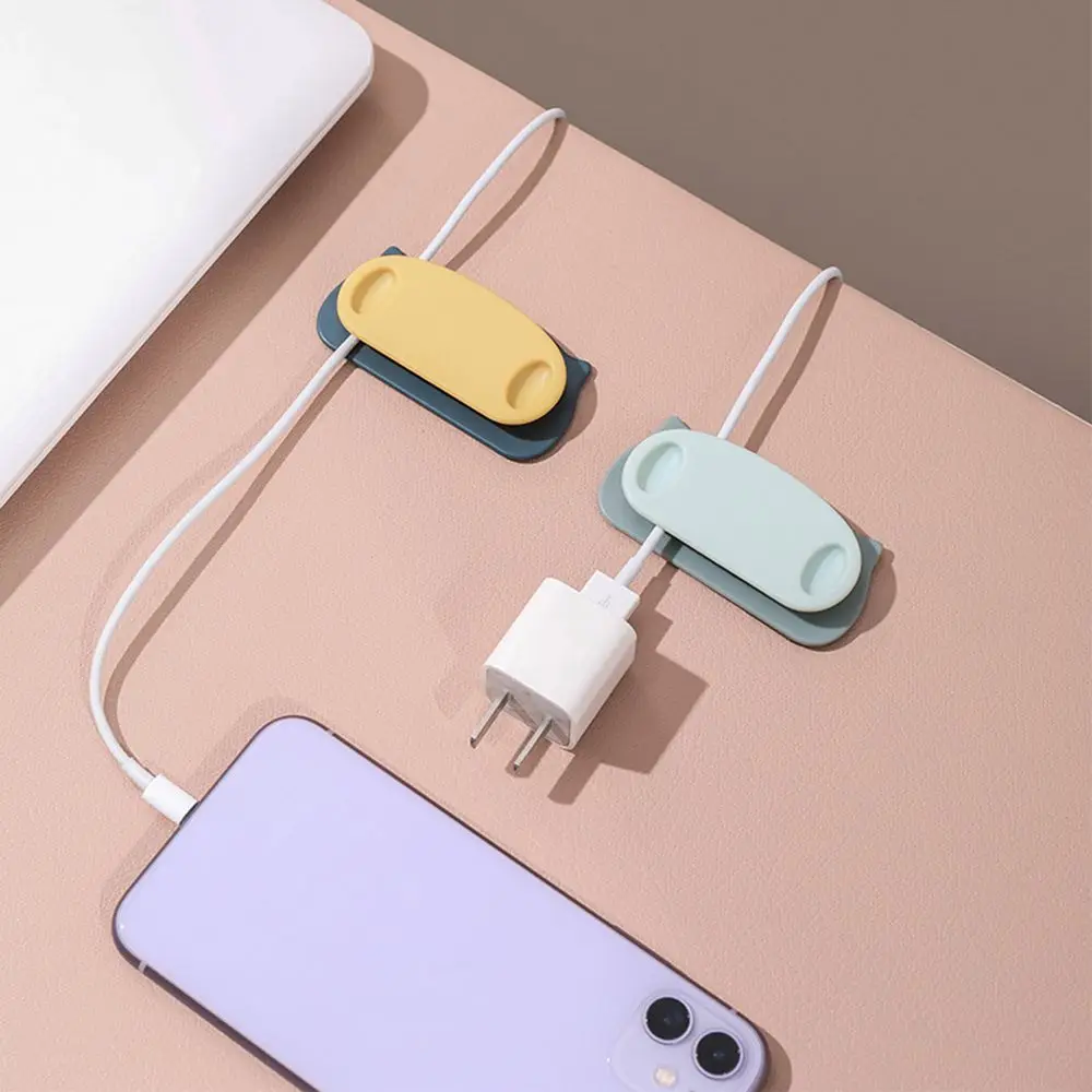 Cross Cable Organizer Clip Silicone USB Punch-Free Traceless Winder Flexible Cartoon Multi-function Headphone Plug Hook | Дом и сад