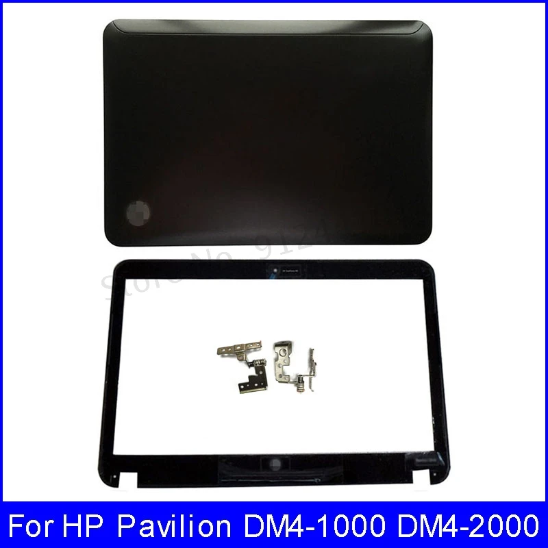 14 inch laptop case NEW Laptop LCD Back Cover For HP Pavilion DM4-1000 DM4-2000 Front bezel Hinges 636936-001 608208-001 6070B0493201 Silver Black 14 laptop sleeve