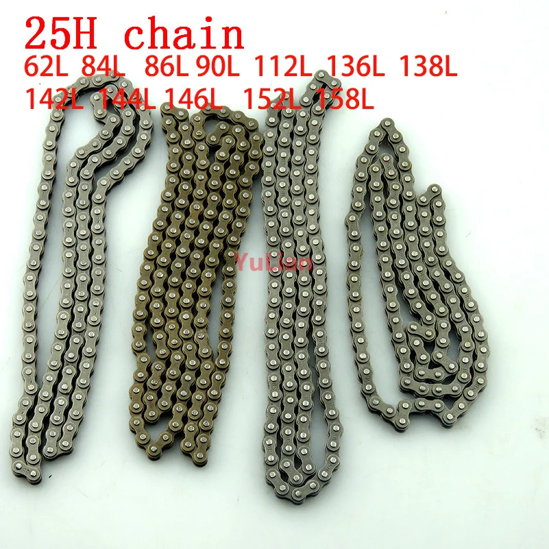 25H Chain 62 84 86 90 112 136 138 142 144 146 152 158 Links with Link Spare For 47cc 49cc Mini Dirt Pocket Bikes Mini Motorcycle