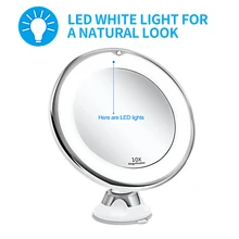 Led зеркало для макияжа освещенное зеркало для макияжа увеличительное зеркало 10X зеркало для макияжа косметическое зеркало с led подсветкой Led зеркало для макияжа освещенное зеркало для макияжа увеличительное зеркало 10X зеркало для макияжа косметическое зеркало с led подсветкой