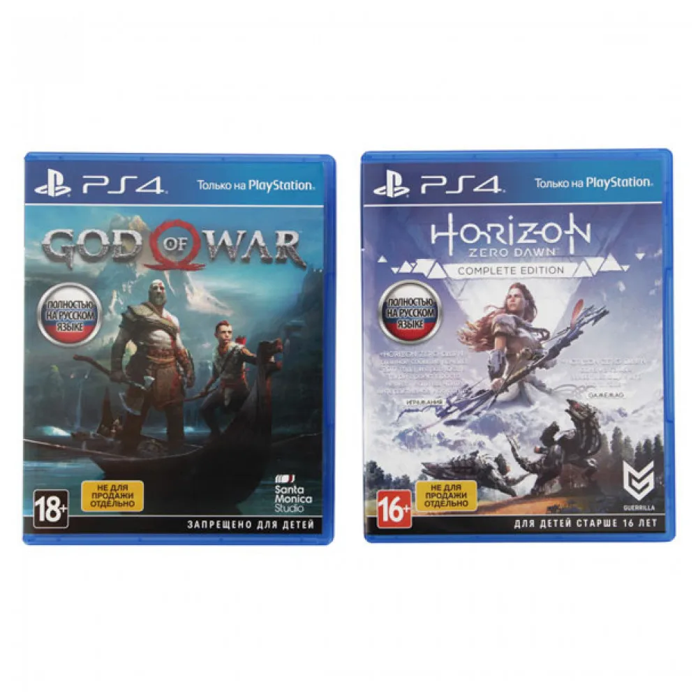 Комплект «Sony PlayStation 4 Pro(1Tb) Black(CUH-7208В)»+ игра «HZD»+ игра «God of War»
