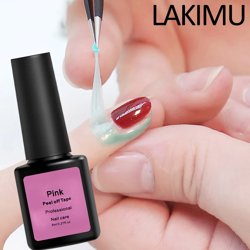 

Lakimu Finger Skin Peel-off Tape Gel Nail Polish Easy Clean Fast Dry Easily Flakes Around The Nails Manicure Protected