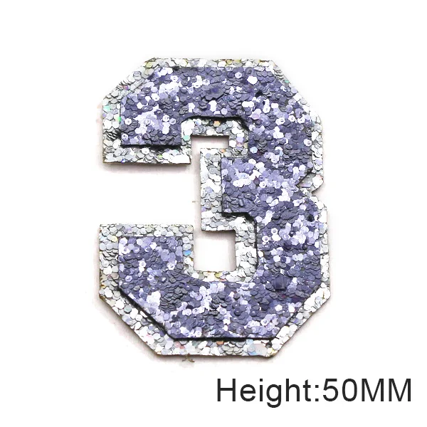 1Pcs 0-9 Sequins Red Number Patches Glitter Figure Patch Iron On Patches  For Child Women Clothes Accessories Badge Applique 50MM - AliExpress