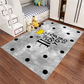 

Livingroom Children's Room Play Crawling Floor Mat Christmas Rugs Cartoon Style Children Carpet Nordic Style Kids Area Rugs