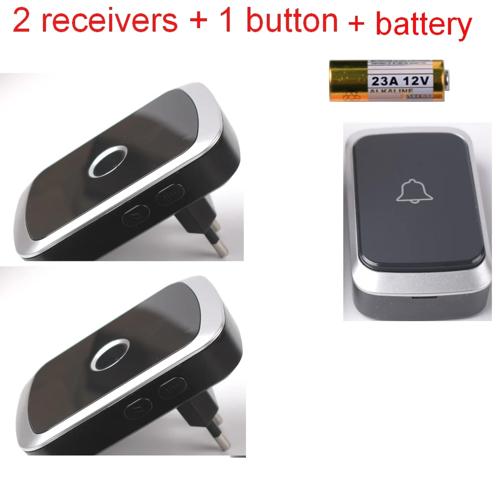 Wireless Doorbell AC 100-240V Waterproof Remote Control with Battery Included - Picture 27 of 28